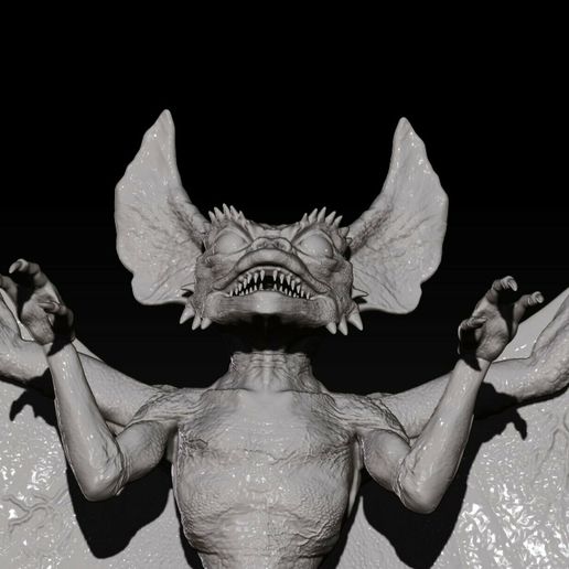 331387650_999270147719861_7226710657924180963_n.jpg Bat Gremlin, 1 piece (Not cut and keyed)