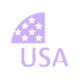 usa flag blue.obj pop art puzzle_US flag_icon_