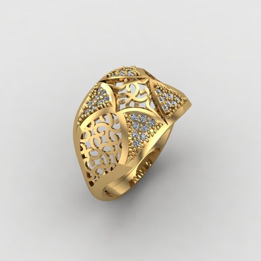 3D file Women's Rings 3D model Ring For Women Jewelry Stone STL 3DM ...