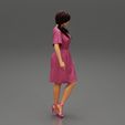 Girl-0003.jpg Beautiful Model Woman Wearing A Dress And High Heels 3D print model