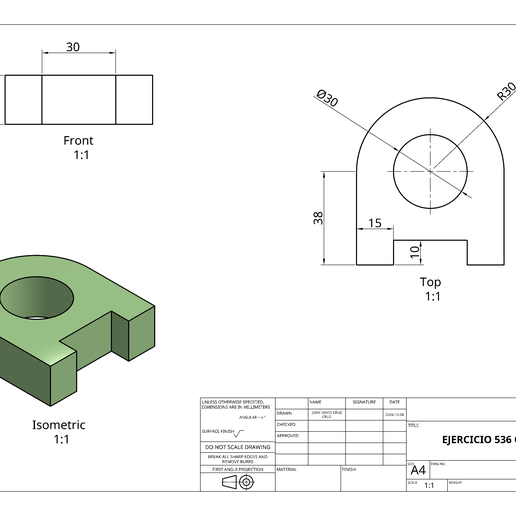 EJERCICIO 536 ONSHAPE