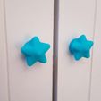 etoile6.jpg STL file Door knob / door handle / drawer・3D printer design to download