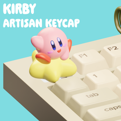 kirbystarkeycap0.png Porte-clés Kirby mignon (cherry mx)