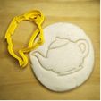 2.jpg Alice in Wonderland - teapot - Alice in Wonderland - cookie cutter - theme party - dough and clay cutter - 8cm