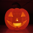 IMG_7861.png Smiling Jack-O-Lantern Pumpkin Light Up with Bottom Closure