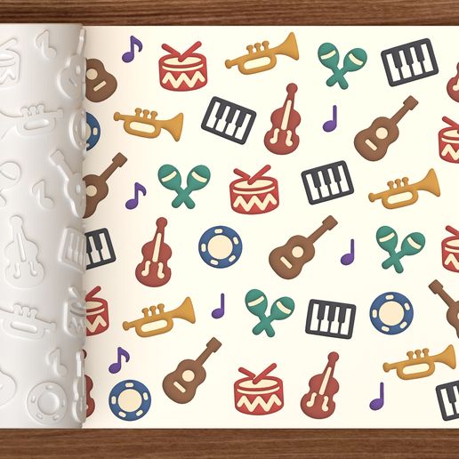Musical Instruments Textured Roller