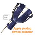 apple-collector-02-v4-000.jpg Apple picking device collector holder puller of the fruit apple apples  from a tree branch Tool Garden professional fp-02 3d-print and cnc