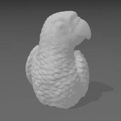 Screenshot-2023-08-30-173036.png STL file Parrot Head Bust・3D print model to download
