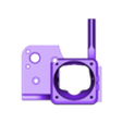 HEDuctv5.stl Creality Stock Hotend Mount & Part cooling with BLT & EZABL