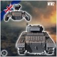 3.jpg Valentine Mark Mk. X infantry tank - UK United WW2 Kingdom British England Army Western Front Normandy Africa Bulge WWII D-Day