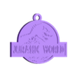 Jurassic World Logo.stl Jurassic World Logo Keychain