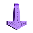 Triangles_Mjolnir_Final.stl Thor Hammer with Triangles