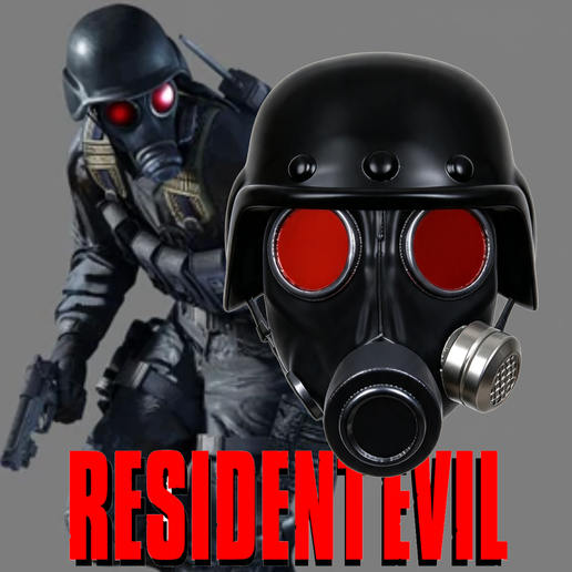 Hunk residual evil head sculpt stl