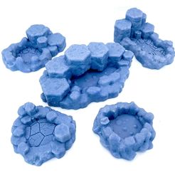 720X720-5-1.jpg Fichier 3D Ensemble de bassins de lave Obsidian Depths・Idée pour impression 3D à télécharger