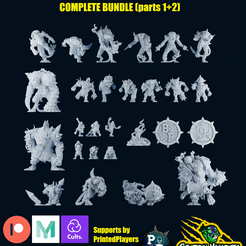 UW-Full-Team-No-Logo.png 3D file Fantasy Football Underworld Team - COMPLETE TEAM - PRESUPPORTED・Design to download and 3D print, Brutefun