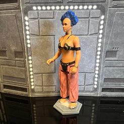 334872300_764709078638159_6396983313884614511_n.jpg STL file STAR WARS VINTAGE DIVA SHALIQUA JABBA'S SLAVE SINGER, PHANTOM MENACE PODRACE CUSTOM UNPRODUCED KENNER, HASBRO ACTION FIGURE, 3.75", 1/18, 5POA・3D print object to download