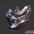 ghost_of_tsushima_mask_3d_print_stl_file_03.jpg 3D file Ghost of Tsushima Mask for Cosplay・3D printable model to download
