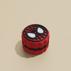 render.431.png STL file Spiderman Grinder・3D printing design to download