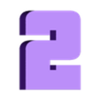 2.stl Letters and Numbers GTA (Grand Theft Auto) | Logo