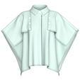 Girls-Flap-Button-Zip-Up-Cape-Jacket_0.png Girls Flap Button Zip Up Cape Jacket | Marvelous / Clo3d / obj / fbx