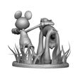 18.jpg Pluto and Mickey Mouse. 3d printable STL.