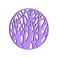 tree_coaster.stl Archivo STL gratis Silueta del árbol posavasos personalizados・Modelo de impresión 3D para descargar