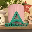 IMG_3900.jpg Creality Logo Desk Stand – Ender / K1 Maker Shelf Decor (No Supports)