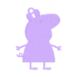 Peppa_Pig_keychain.stl Better Peppa Pig Keychain