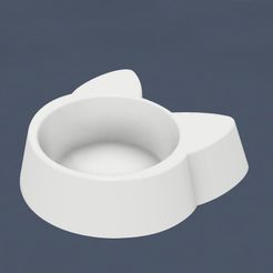 1.jpg Meow-tastic Mealtime: 3D Printed Cat Bowl Design for cats