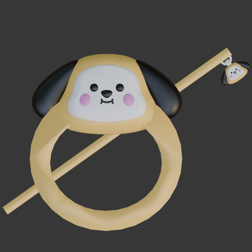 Chimmy Hair Stick - BT21 fanart