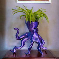 Octopus-Table.png Octopus Airplant Holder Head  Pot