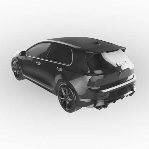 STL file Volkswagen Golf R 2021 🚗 ・3D printing template to download・Cults