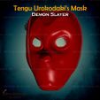 4.jpg Sakonji Urokodaki Mask from Demon Slayer - Fan Art for cosplay 3D print model