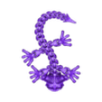 MFP3D_AQUATIC_LIZARD.stl ARTICULATED AQUATIC LIZARD MFP3D -NO SUPPORT - PRINT IN PLACE - SENSORY TOY-FIDGET