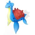 10.jpg POKÉMON Pokémon Lapras Lapras 3D MODEL RIGGED Lapras Lapras DINOSAUR Pokémon Pokémon