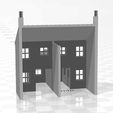Terrace LRR 1f-03.jpg N Gauge Low Relief Rear Terraced House With Single Storey Extension