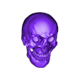 Human Skull w. Mandible- low poly.OBJ Human Skull and Mandible