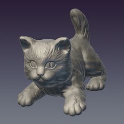 Cat_01.jpg OBJ-Datei Dekorative Katze 3D-Druck Modell・Design für den 3D-Druck zum Herunterladen