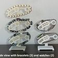 de6b8d6d4d64d9f2b32458607a24ae7f_display_large.jpg Free STL file Watch and Bracelet Stand - Convenient / Adjustable / Space Saving・3D printer design to download