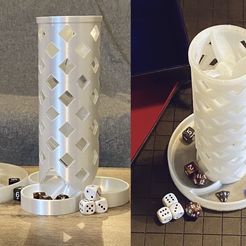IMG_2287.jpg Free 3D file Dice Tower - Triple Helix / Spiral with Dice Tray・3D printing template to download