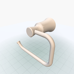 3d-view.png Fichier STL Porte-rouleau - Accessoires de toilette・Modèle pour impression 3D à télécharger, vgnss