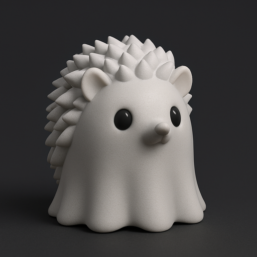 🦔 Funny Hedgehog Ghost・ STL File for 3D printing・Cults