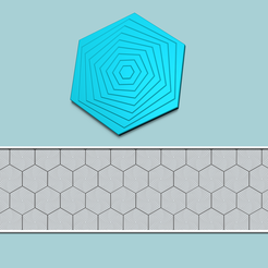 a9-00.png Fichier STL Panneau mural hexagonal A09 - Décoration intérieure・Design imprimable en 3D à télécharger