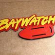 vigilantes-de-la-playa-baywatch-mitch-buchannon-pamela.jpg Beachwatch, Baywatch, television series, david, float, sign, poster, signboard, logo, logo, heat
