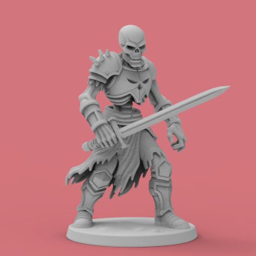 💀 DUNGEONS AND DRAGONS MINIATURE - SKELETON - 35 MM - D&D・Free STL File ...