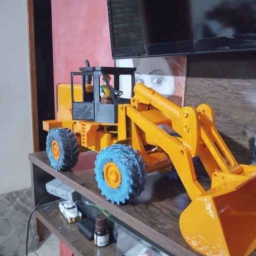 Download STL file RC wheel loader carregadeira • 3D printer model ・ Cults