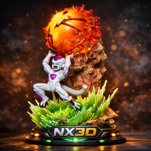 Frieza Final Form STL – Dragon Ball Z Villain Statue 3D Print