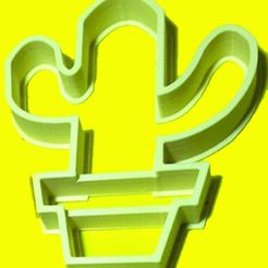 cactus-maceta-D.jpg Datei STL Cactus pot - cookie cutter・Modell für 3D-Druck zum herunterladen, SandryBoop