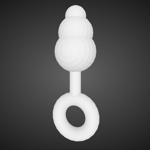 Triple balls anal plug