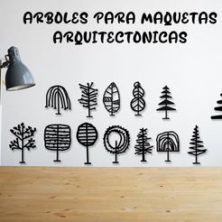 ARBOLES-PARA-MAQUETAS.jpg ABSTRACT TREES FOR MODEL MAKING SCALES OF TREE SILHOUETTES